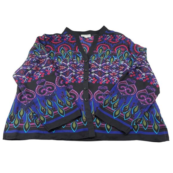 Danny & Nicole Women's Blouse‎ 22W Long Sleeve Button Up Jacket - Picture 1 of 6